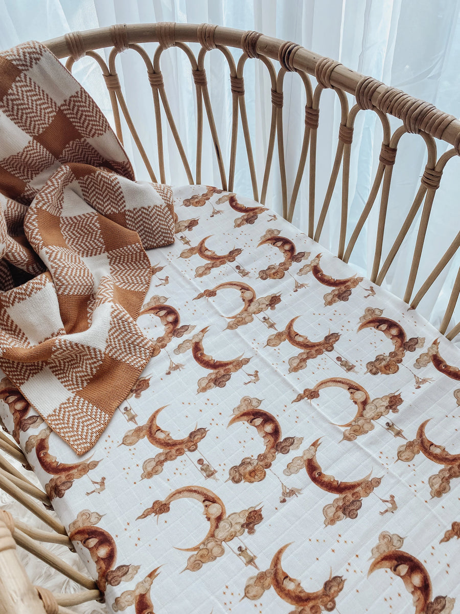 Pop Ya Tot Cradle Song Muslin Sheet Grow Baby Co