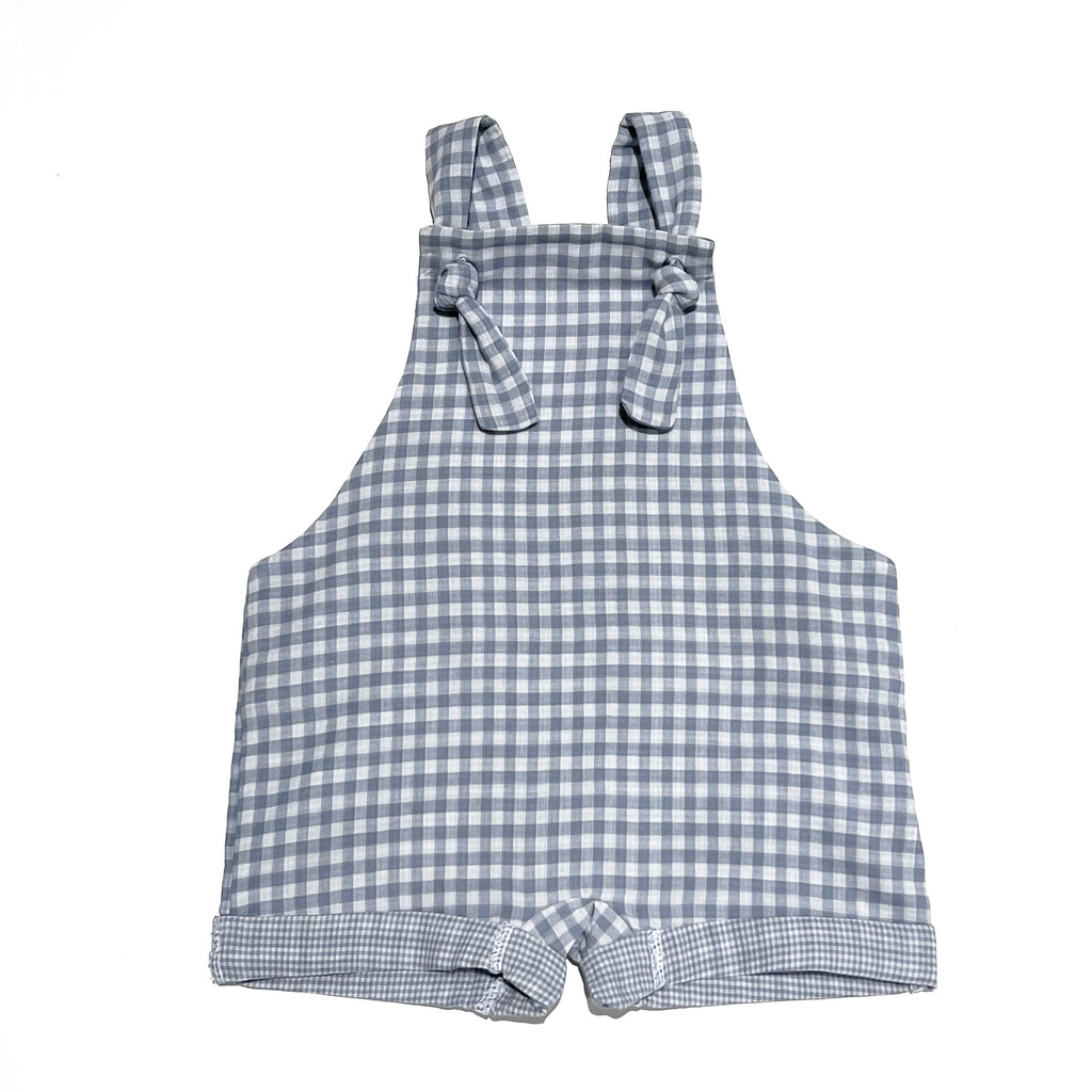 Handmade in Coffs Harbour, NSW, Australia, these blue and white gingham overalls have been thoughtfully designed for growing children. Made with a gusset crutch for a comfy fit and adjustable tie shoulder straps for prolonged wear. 